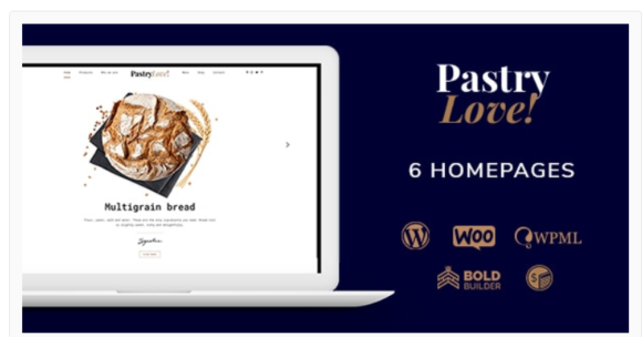 Pastry Love - Bakery & Cake Shop WordPress Theme