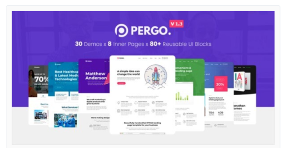 Pergo - Multipurpose Landing Page Theme for App, Product, Construction & Business Marketing Website