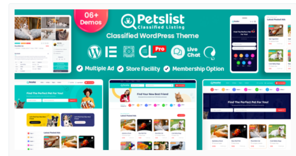 Petslist – Pet listing WordPress Theme