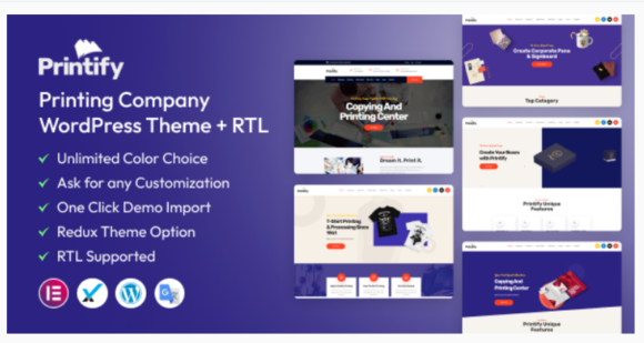 Printify - Printing Company WordPress Theme