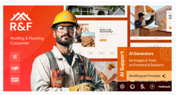 R&F - Roofing & Flooring Carpenter WordPress Theme