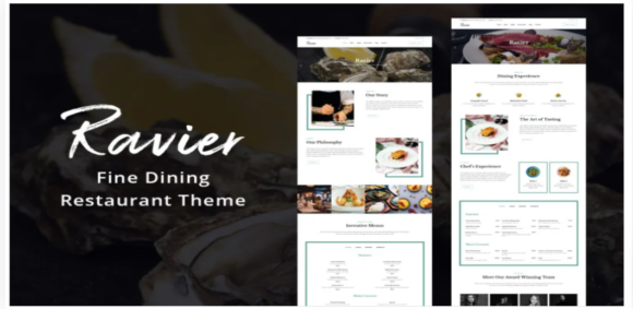Ravier – Elegant Restaurant WordPress Theme