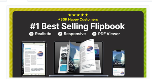 Real 3D FlipBook PDF Viewer WordPress Plugin