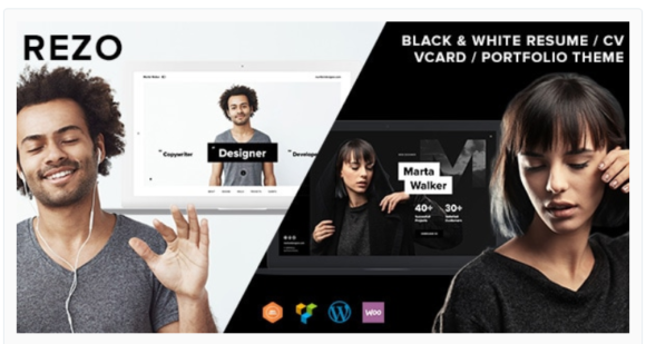 Rezo - Resume, vCard, CV WordPress Theme