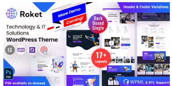 Roket – Technology & IT Solutions WordPress Theme