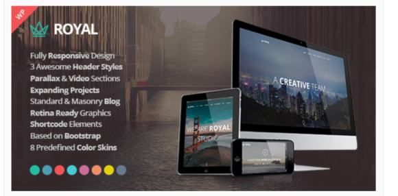 Royal - Responsive One Page Parallax WordPress Theme