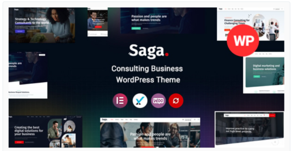 Saga - Business Consulting WordPress Theme