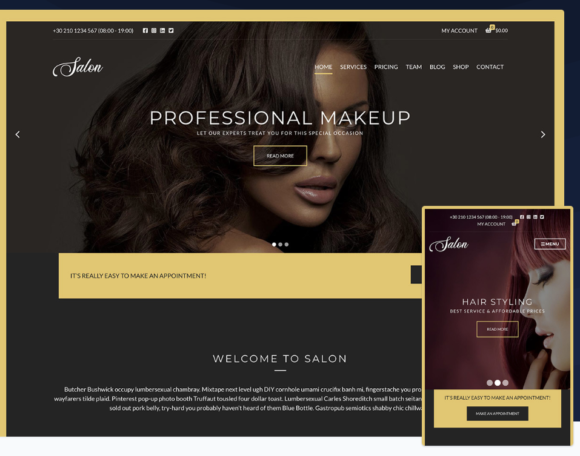 Salon - Wordpress Theme