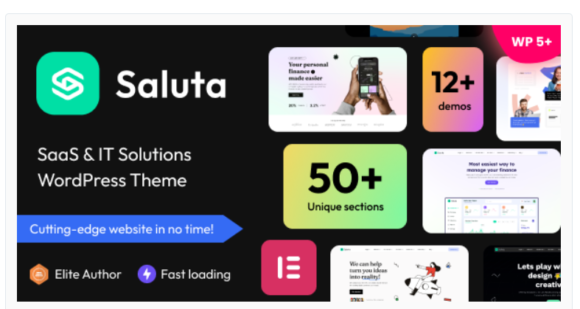 Saluta - SaaS & IT Solutions WordPress Theme