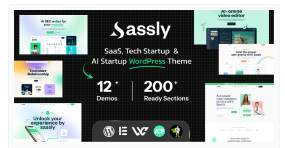 Sassly - SaaS, AI & Tech Startup Theme