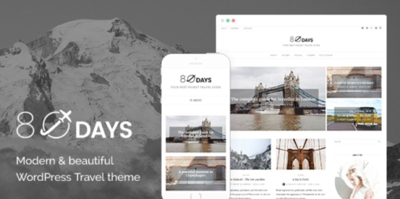 EightyDays - A WordPress Theme For Travel Blogs