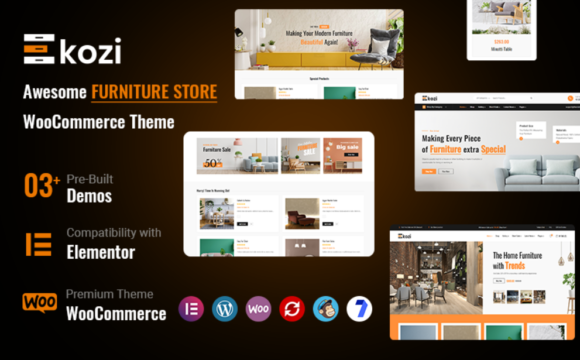 Ekozi - Furniture Elementor WooCommerce Theme