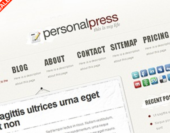 Elegant Themes PersonalPress WordPress Theme