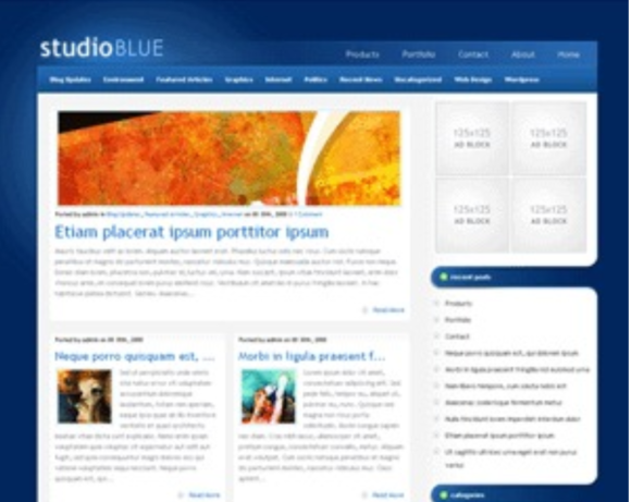 Elegant Themes StudioBlue WordPress Theme