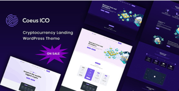 Elements Coeus - Cryptocurrency Landing Page WordPress Theme