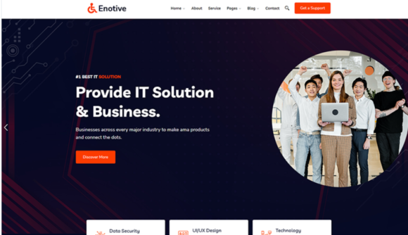 Enotive - IT Solutions and Business WordPress Theme