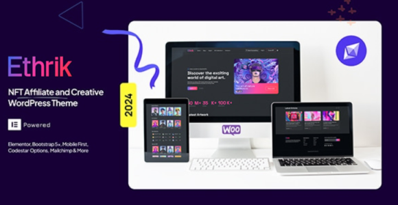 Ethrik - Creative & NFT Affiliate WordPress Theme