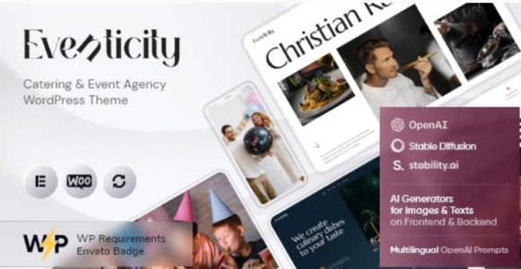 Eventicity - Catering & Meeting Conference WordPress Theme