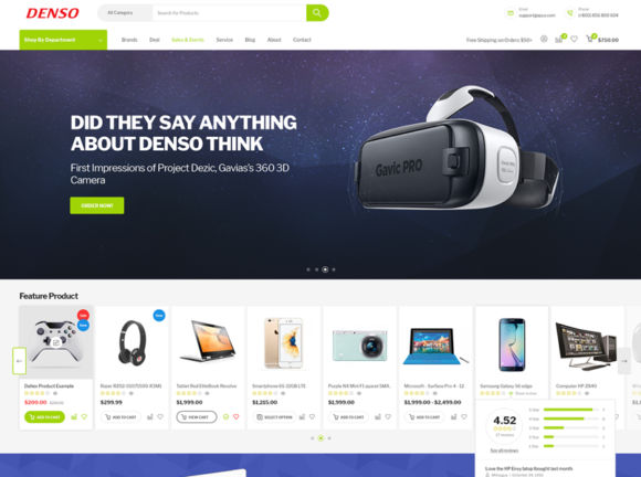 Denso – Advanced Electronics Store WordPress Theme
