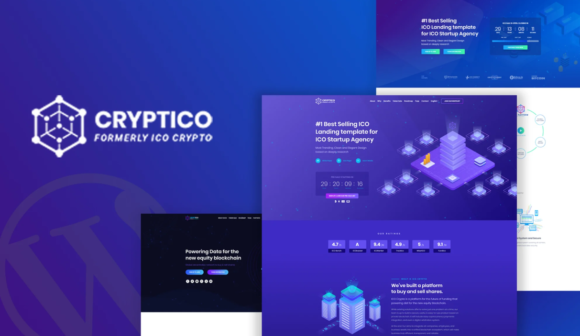 Cryptico - ICO Crypto Landing & Cryptocurrency WP