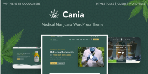 Cania - Marijuana Medical WordPress Theme