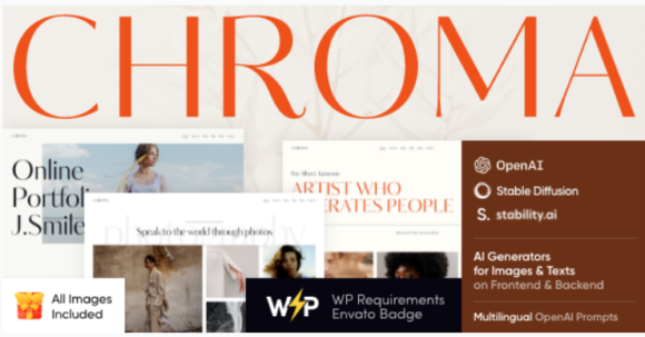 Chroma - Photography Portfolio WordPress Theme