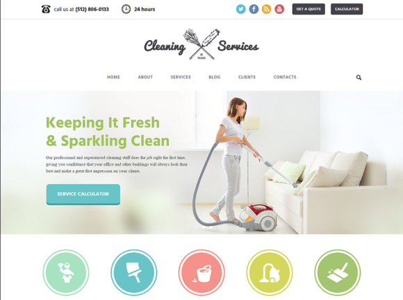 Cleaning Services WordPress Theme