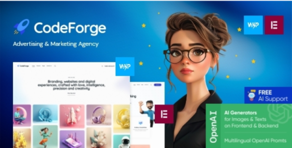 CodeForge - IT Company WordPress Theme