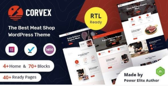 Corvex - Butcher & Meat Shop WordPress Theme