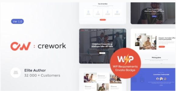 Crework | Coworking and Creative Space WordPress Theme