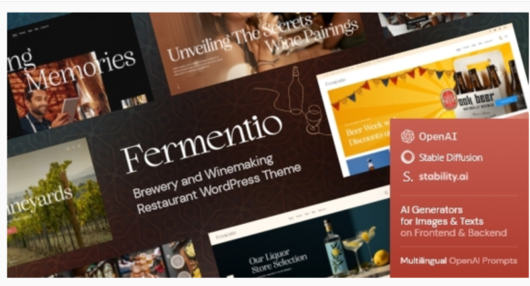 Fermentio — Brewery and Winemaking Restaurant WordPress Theme