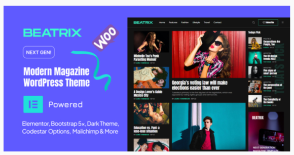 Beatrix - Modern Magazine WordPress Theme