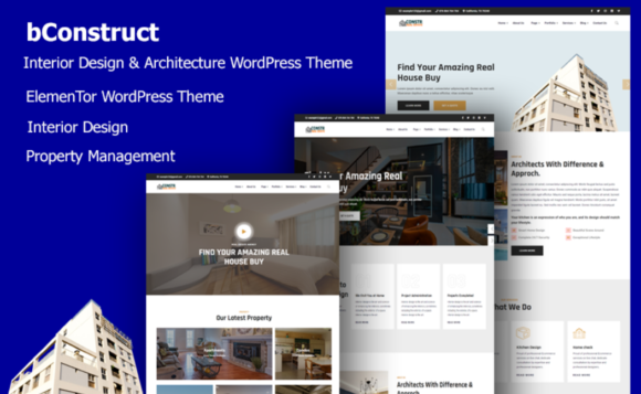 BConstruct - Interior Design & Architecture WordPress Theme
