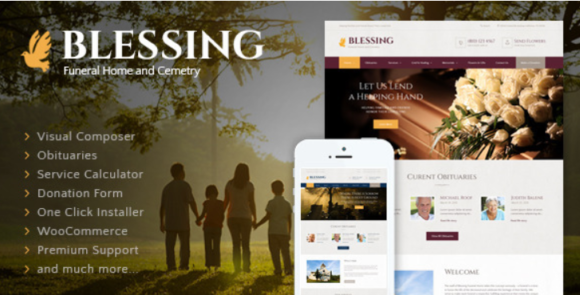 Blessing | Funeral Home Services & Cremation Parlor WordPress Theme