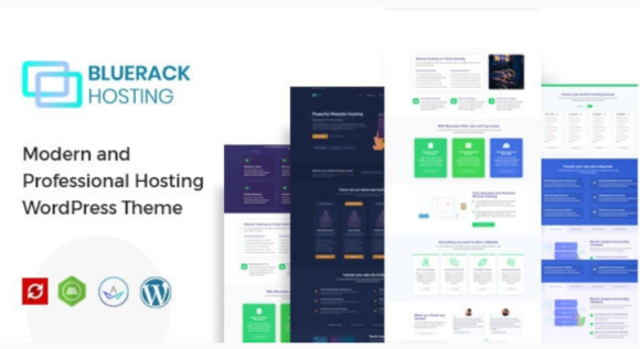 Bluerack - Modern Hosting WordPress Theme