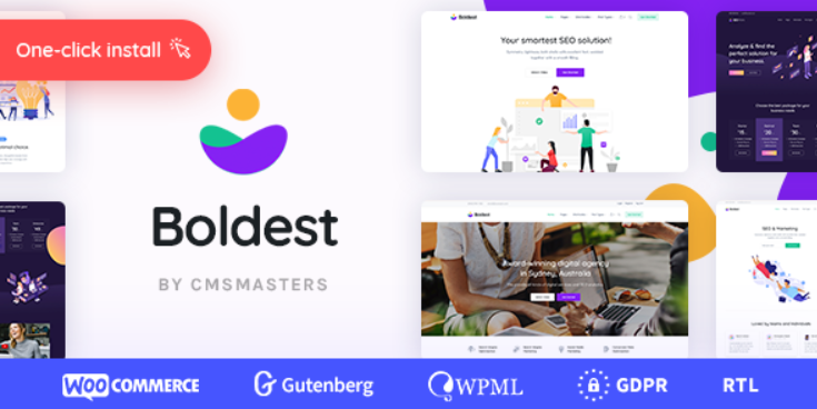 Boldest - Consulting and Marketing Agency WordPress Theme