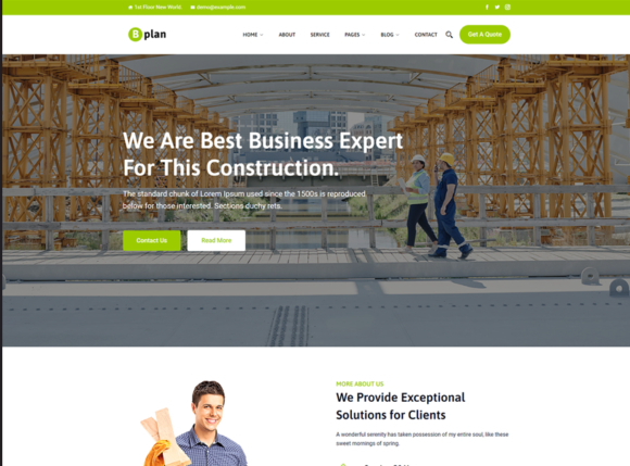 Bplan – Business Plan & Corporate WordPress Theme