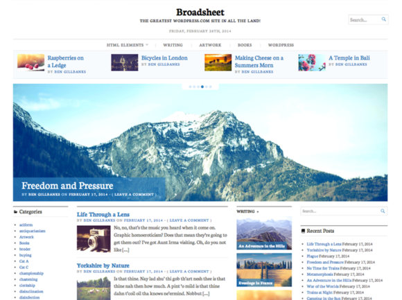 Broadsheet – WordPress News & Magazine Theme