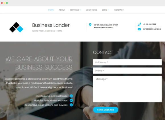 Business Lander – WordPress Theme for Small Businesses & Entrepreneurs
