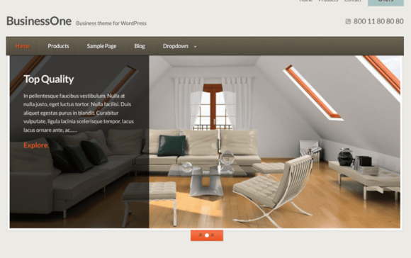 BusinessOne – WordPress Theme