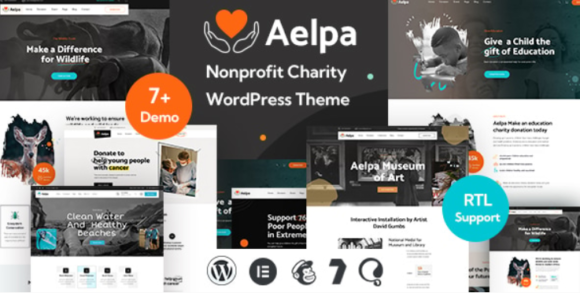 Aelpa - Nonprofit Charity WordPress Theme