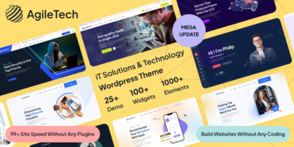 Agiletech - IT Solutions & Technology Multi-Purpose Elementor WordPress Theme