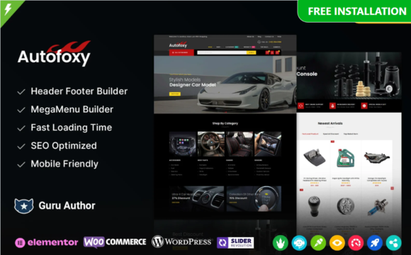 Autofoxy - Auto Parts and Spare Parts Store WooCommerce Theme