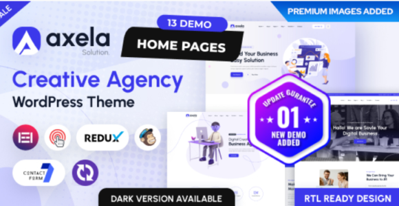 Axela - Creative Agency & Portfolio WordPress Theme