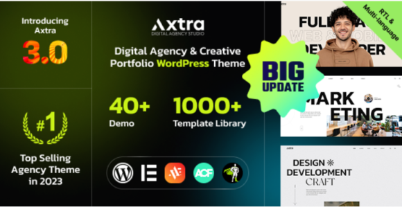 Axtra | Digital Agency Creative Portfolio Theme