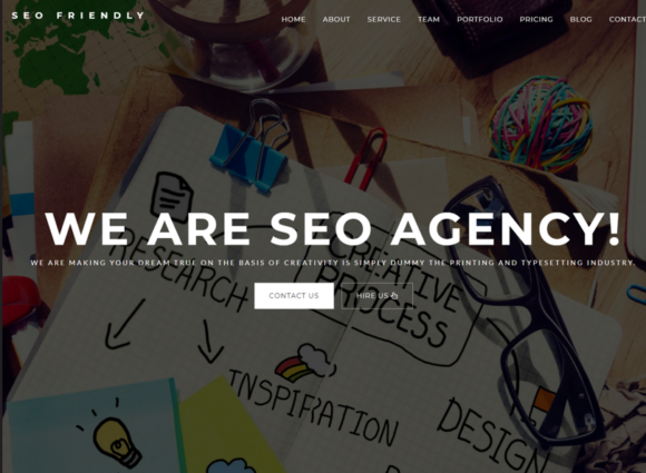 SEO Friendly – SEO and Digital Marketing Agency Landing Page WordPress Theme