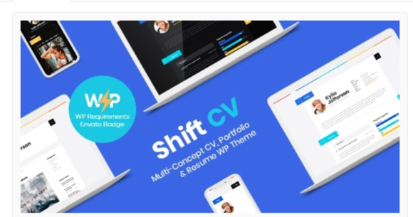 ShiftCV - Blog ,Resume ,Portfolio  WordPress Theme