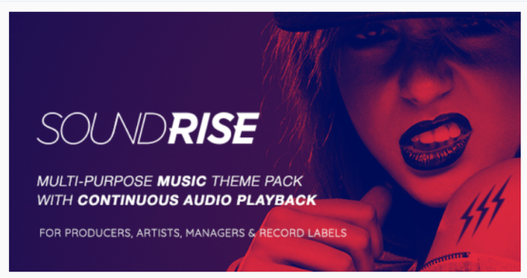 SoundRise - Artists, Producers and Record Labels WordPress Theme
