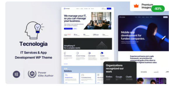 Technologia - IT Services and App Development Wordpress Theme