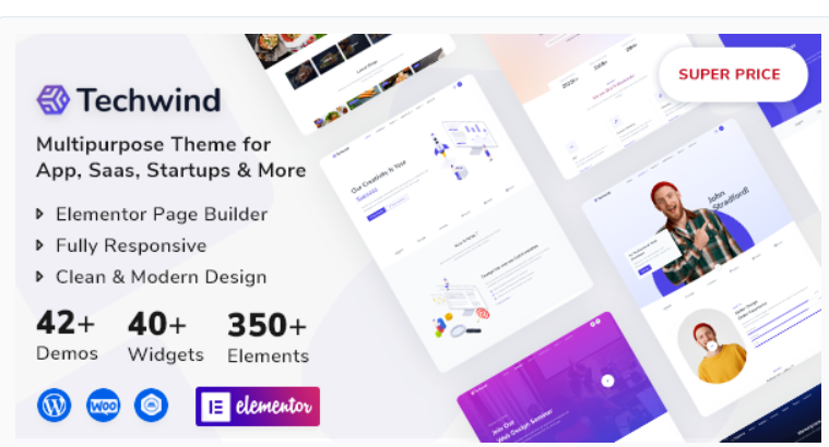 Techwind - Multipurpose Landing Page WordPress Theme